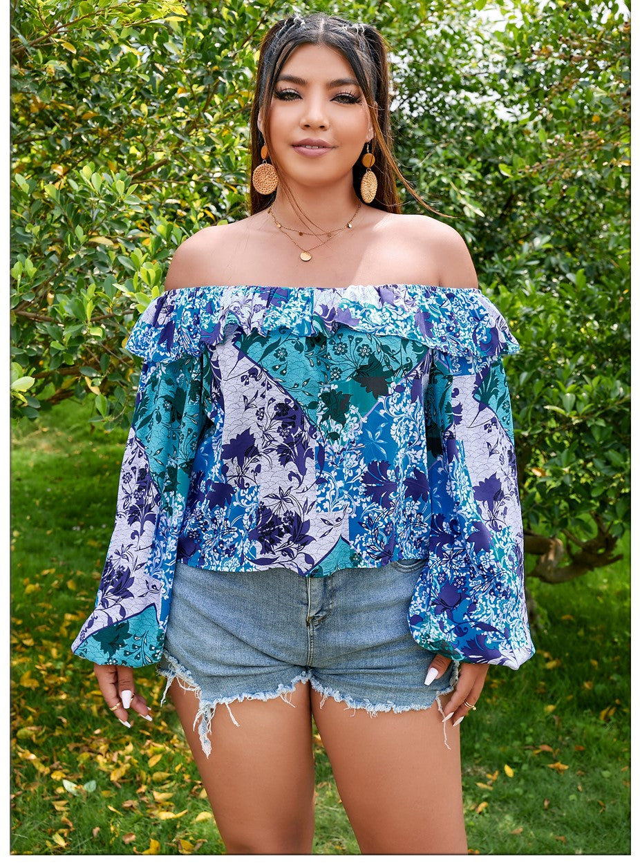 Top bohème floral