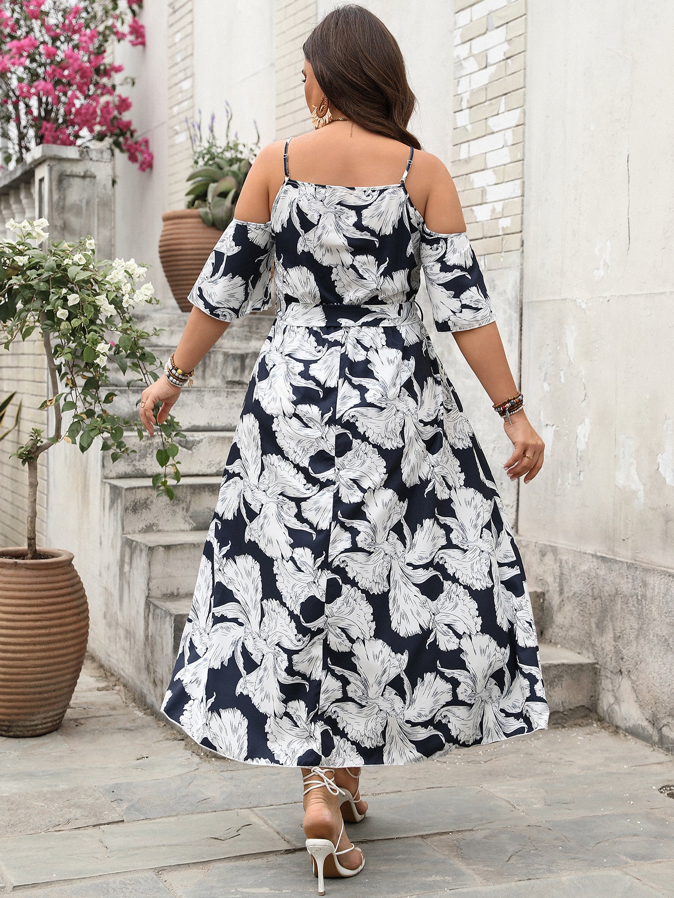 Robe printemps-été fendue