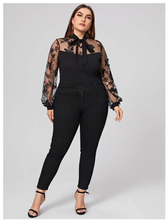 Top sophistiqué noir