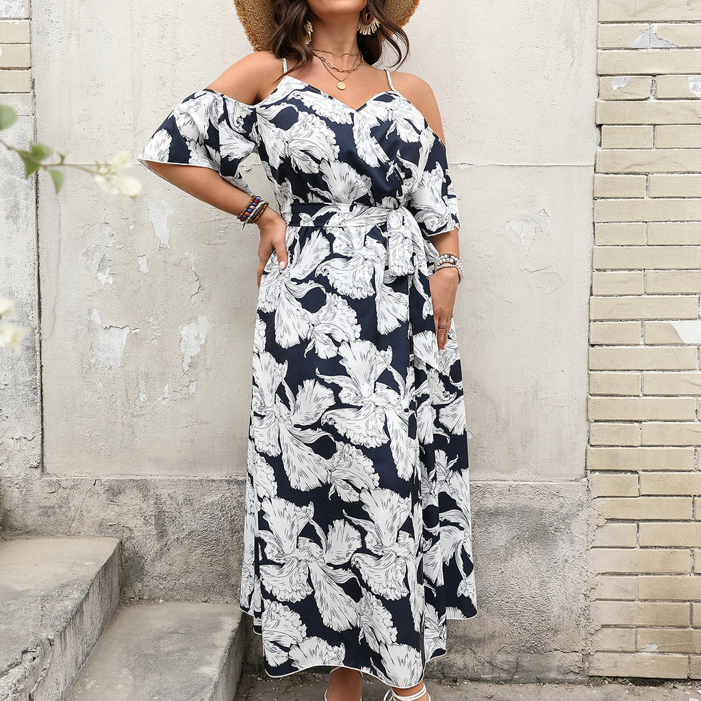 Robe printemps-été fendue